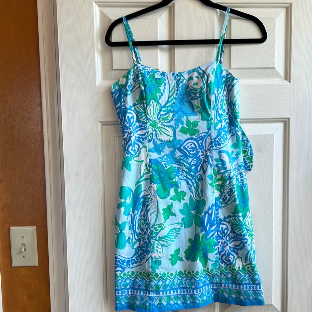 Lilly Pulitzer dress in blue and green size 0